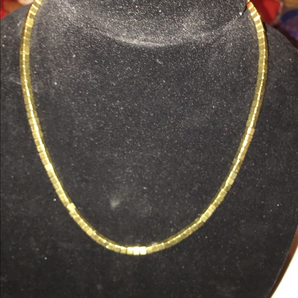 Hand Crafted Unique Gold Beaded Necklace - Picture 1 of 3
